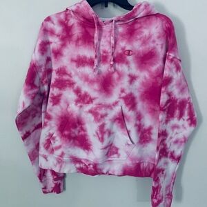 Champion Pink Tie-Dye Hoodie